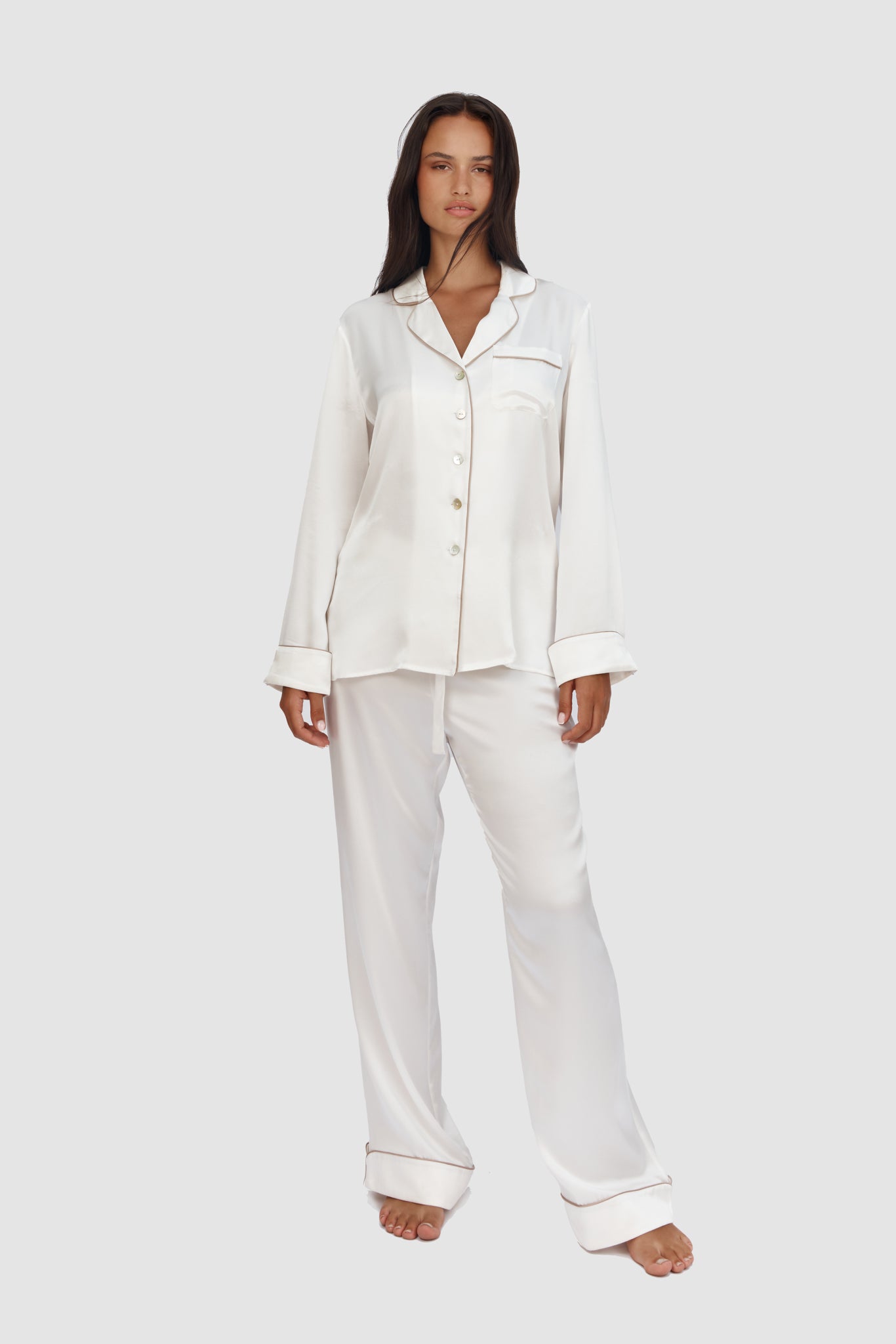 Signature Pyjama | Pearl | SVILLA | Luxury Silk Sleepwear | Premium ...